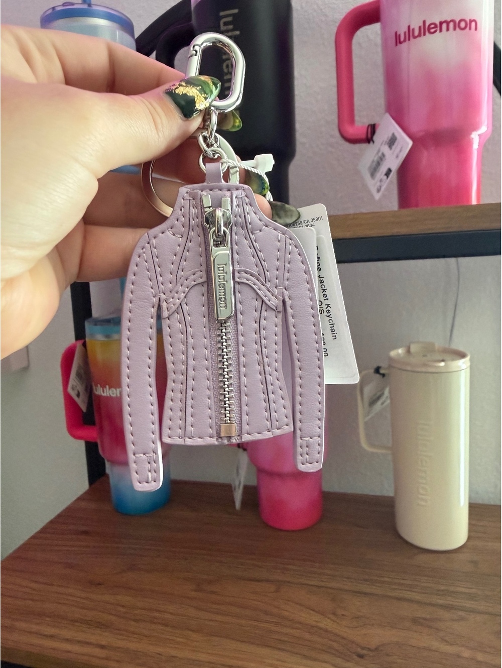 Lululemon Define Jacket Keychain in Lavender NWT